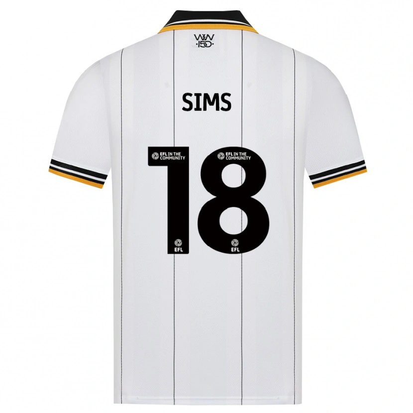 Danxen Mujer Camiseta Amy Sims #18 Naranja Blanco Negro 2ª Equipación 2026/27 La Camisa
