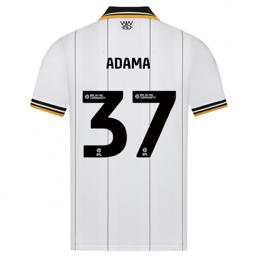 Danxen Mujer Camiseta Adama Traore #37 Naranja Blanco Negro 2ª Equipación 2026/27 La Camisa
