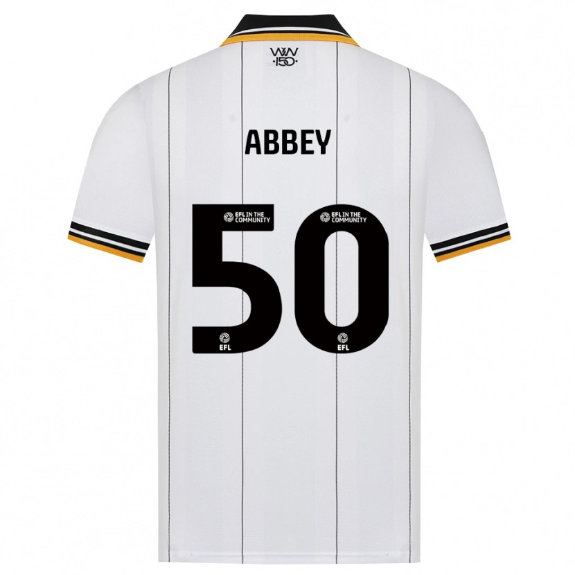 Danxen Mujer Camiseta Jerome Abbey #50 Naranja Blanco Negro 2ª Equipación 2026/27 La Camisa