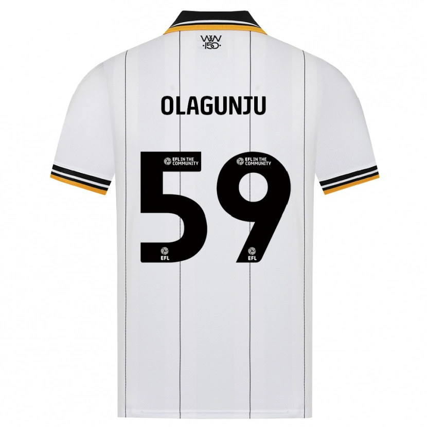 Danxen Mujer Camiseta Saheed Olagunju #59 Naranja Blanco Negro 2ª Equipación 2026/27 La Camisa