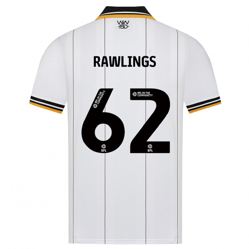 Danxen Mujer Camiseta Luke Rawlings #62 Naranja Blanco Negro 2ª Equipación 2026/27 La Camisa