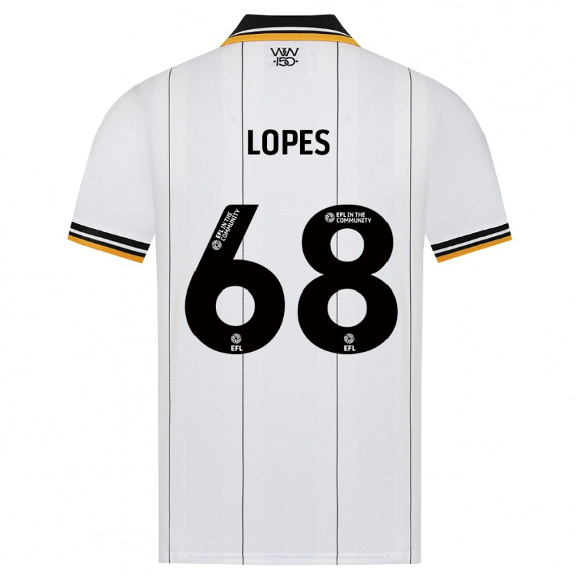 Danxen Mujer Camiseta Leo Lopes #68 Naranja Blanco Negro 2ª Equipación 2026/27 La Camisa