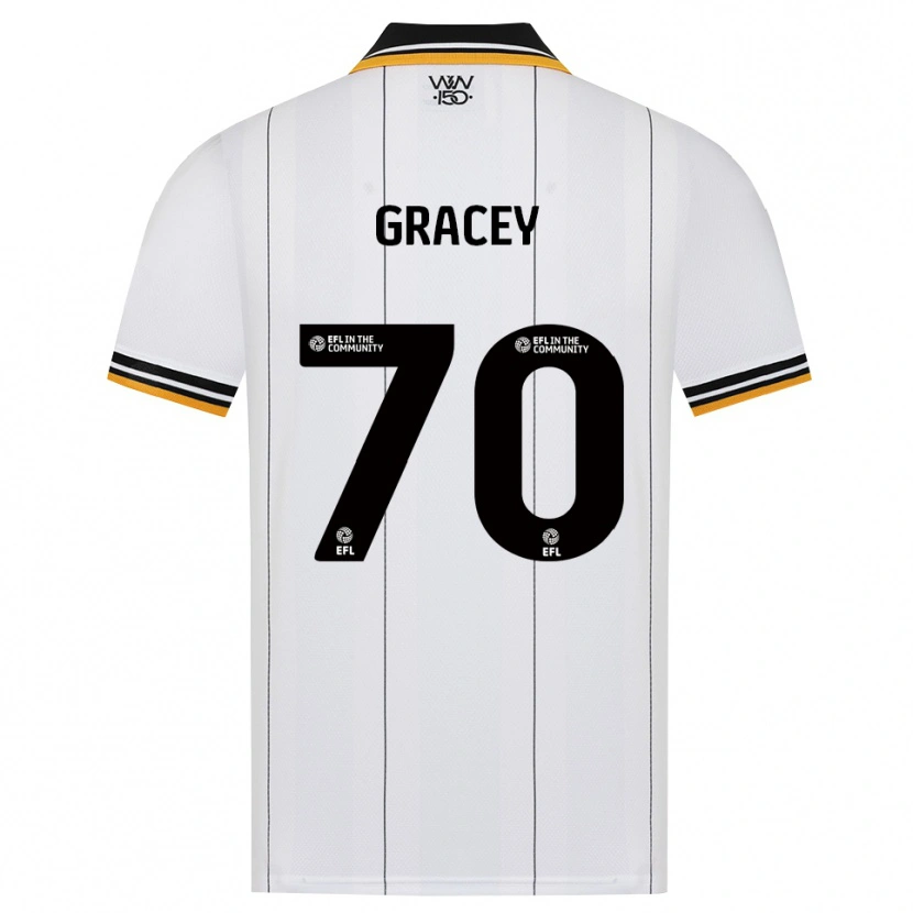 Danxen Mujer Camiseta Josh Gracey #70 Naranja Blanco Negro 2ª Equipación 2026/27 La Camisa