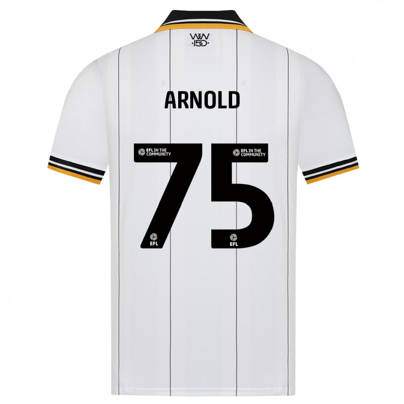 Danxen Mujer Camiseta Alfie Arnold #75 Naranja Blanco Negro 2ª Equipación 2026/27 La Camisa