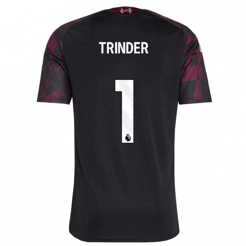 Danxen Mujer Camiseta Zach Trinder #1 Negro Blanco Púrpura Equipación Tercera 2026/27 La Camisa