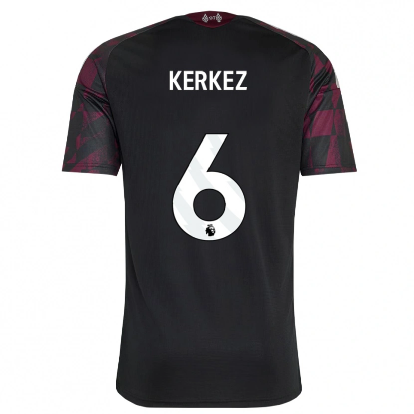 Danxen Mujer Camiseta Milos Kerkez #6 Negro Blanco Púrpura Equipación Tercera 2026/27 La Camisa