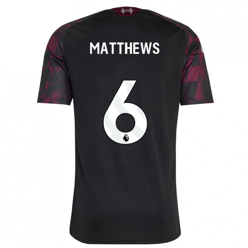 Danxen Mujer Camiseta Jasmine Matthews #6 Negro Blanco Púrpura Equipación Tercera 2026/27 La Camisa