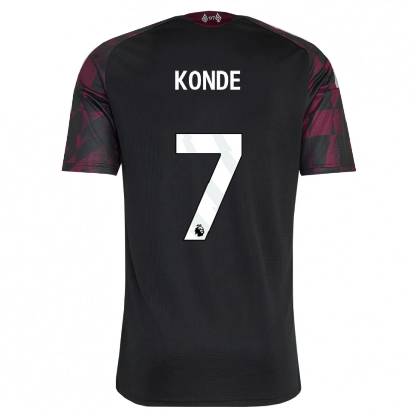Danxen Mujer Camiseta Isaac Konde #7 Negro Blanco Púrpura Equipación Tercera 2026/27 La Camisa