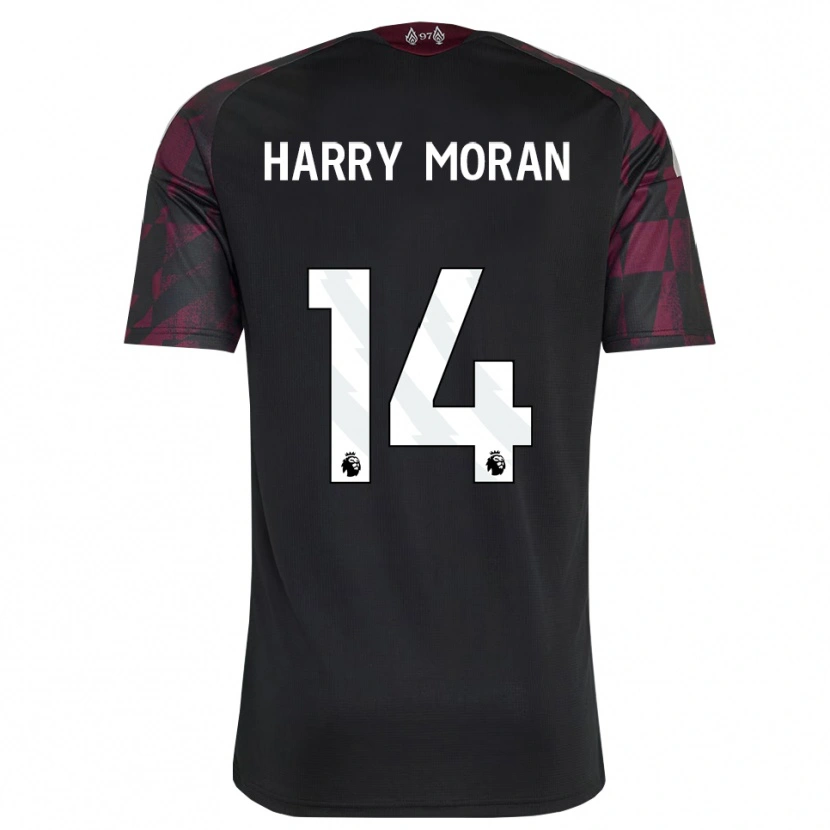 Danxen Mujer Camiseta Harry Moran #14 Negro Blanco Púrpura Equipación Tercera 2026/27 La Camisa