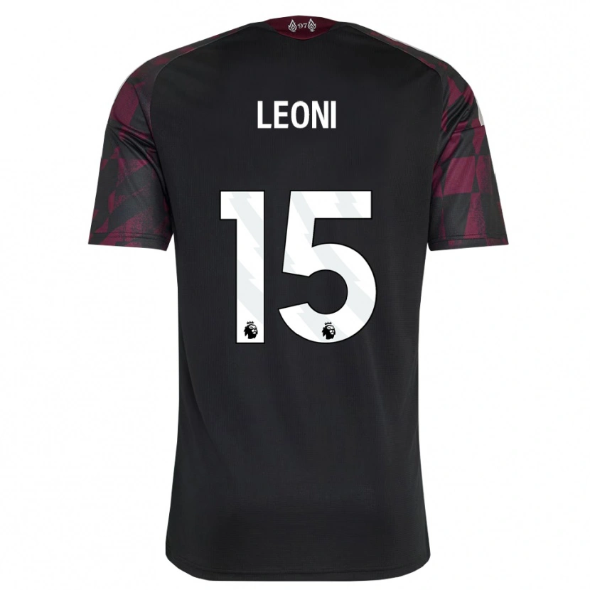 Danxen Mujer Camiseta Giovanni Leoni #15 Negro Blanco Púrpura Equipación Tercera 2026/27 La Camisa