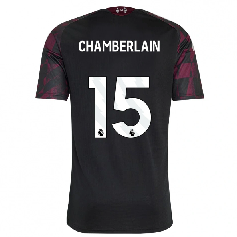 Danxen Mujer Camiseta Alex Oxlade Chamberlain #15 Negro Blanco Púrpura Equipación Tercera 2026/27 La Camisa