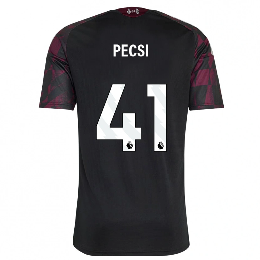 Danxen Mujer Camiseta Ármin Pécsi #41 Negro Blanco Púrpura Equipación Tercera 2026/27 La Camisa