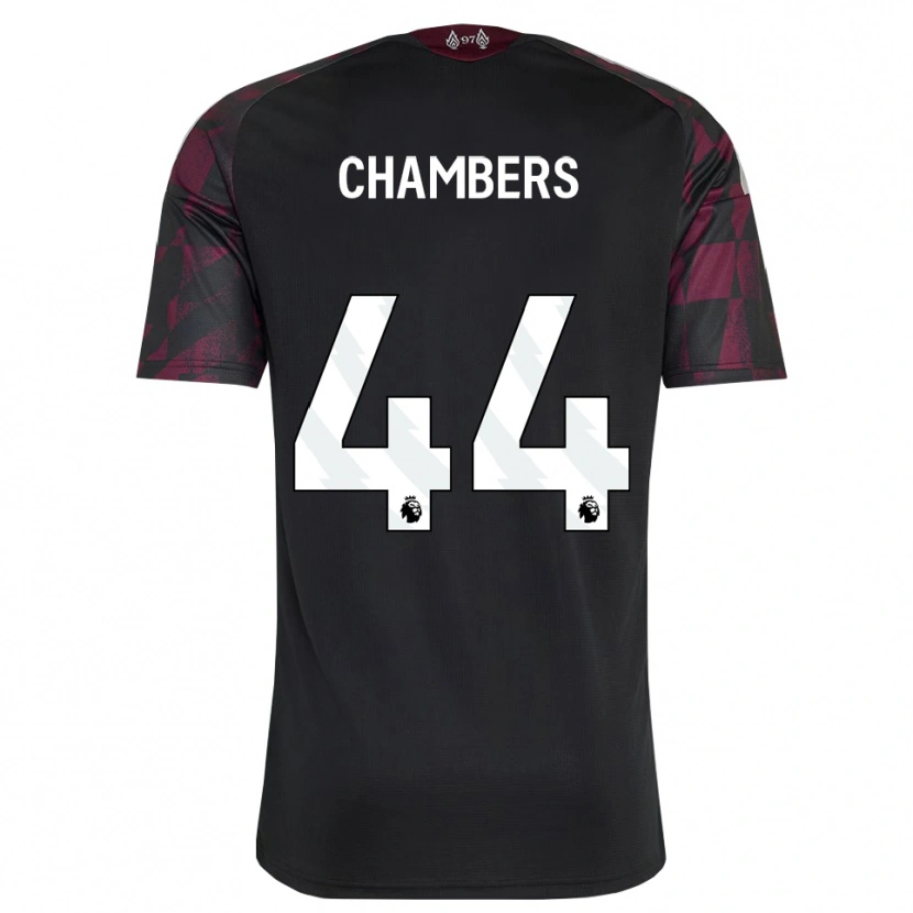 Danxen Mujer Camiseta Luke Chambers #44 Negro Blanco Púrpura Equipación Tercera 2026/27 La Camisa
