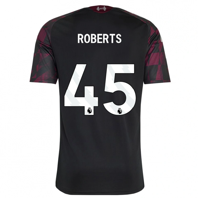 Danxen Mujer Camiseta Iwan Roberts #45 Negro Blanco Púrpura Equipación Tercera 2026/27 La Camisa