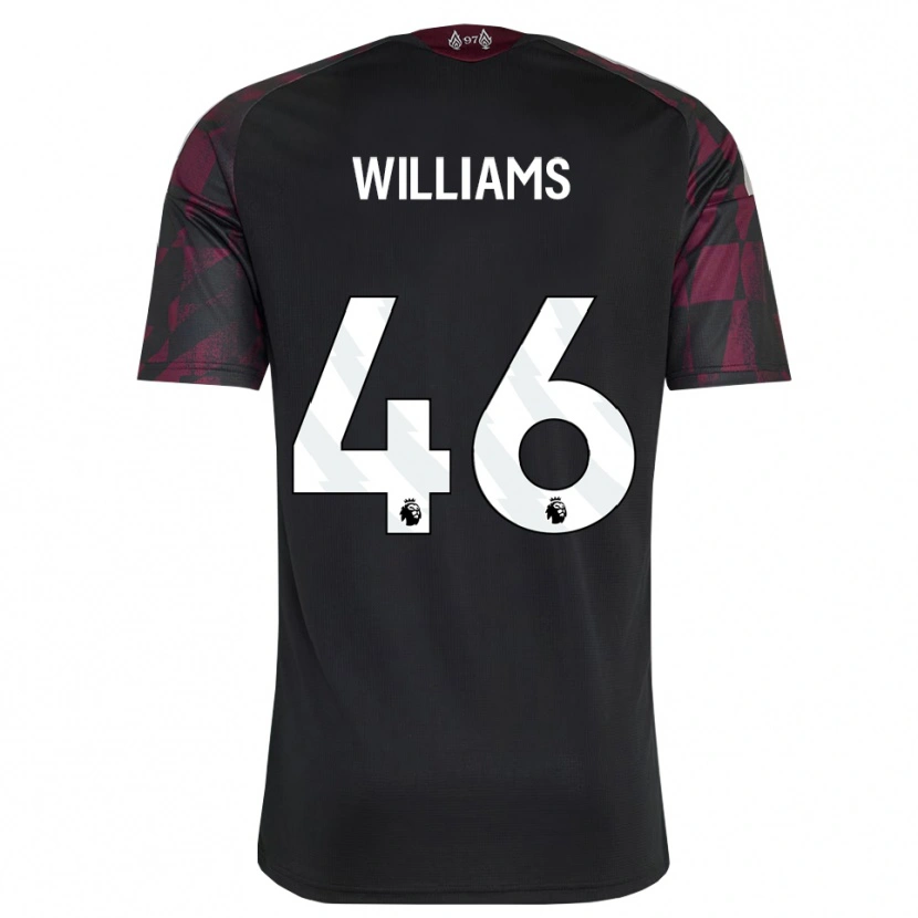 Danxen Mujer Camiseta Rhys Williams #46 Negro Blanco Púrpura Equipación Tercera 2026/27 La Camisa