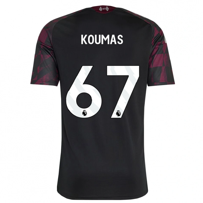 Danxen Mujer Camiseta Lewis Koumas #67 Negro Blanco Púrpura Equipación Tercera 2026/27 La Camisa