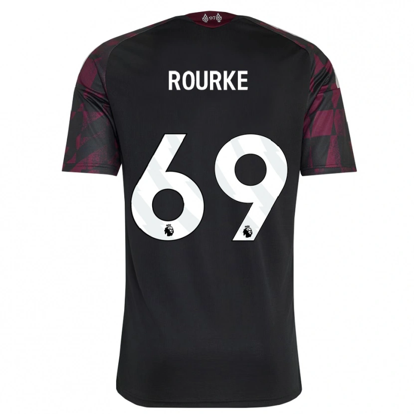 Danxen Mujer Camiseta Fidel O'rourke #69 Negro Blanco Púrpura Equipación Tercera 2026/27 La Camisa