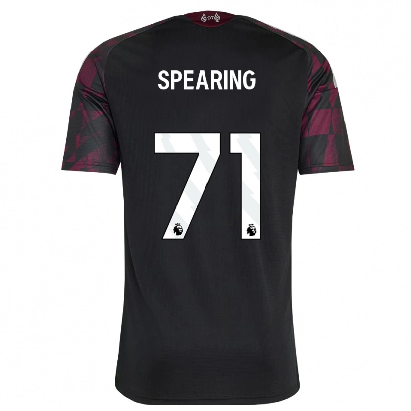 Danxen Mujer Camiseta Jay Spearing #71 Negro Blanco Púrpura Equipación Tercera 2026/27 La Camisa