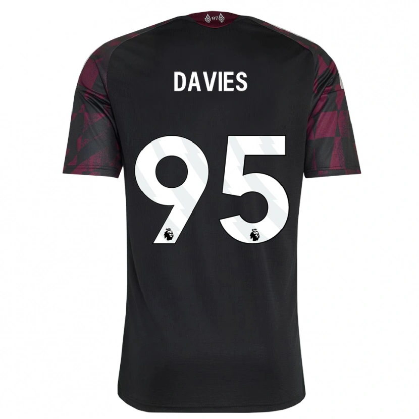 Danxen Mujer Camiseta Harvey Davies #95 Negro Blanco Púrpura Equipación Tercera 2026/27 La Camisa