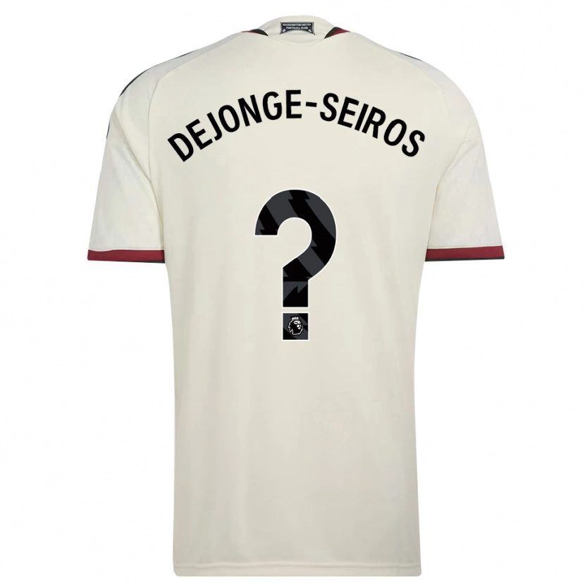 Danxen Mujer Camiseta Edson Dejonge-Seiros #0 Beige Negro Rojo Equipación Tercera 2026/27 La Camisa