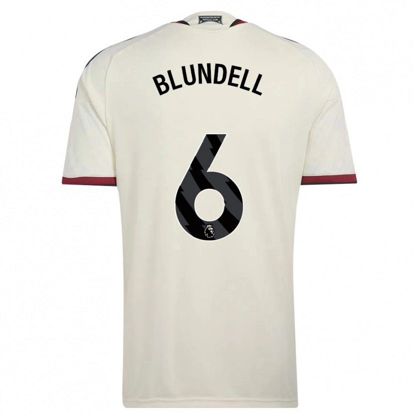 Danxen Mujer Camiseta Hannah Blundell #6 Beige Negro Rojo Equipación Tercera 2026/27 La Camisa