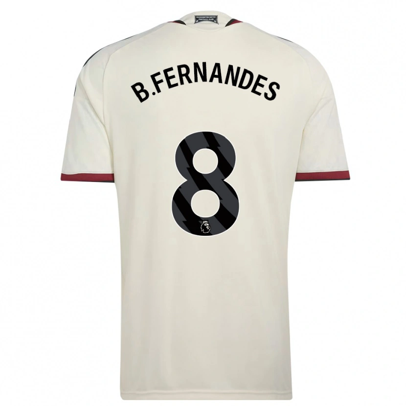 Danxen Mujer Camiseta Bruno Fernandes #8 Beige Negro Rojo Equipación Tercera 2026/27 La Camisa
