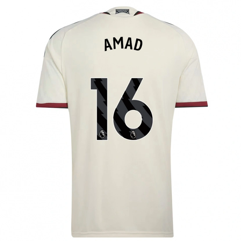 Danxen Mujer Camiseta Amad Diallo #16 Beige Negro Rojo Equipación Tercera 2026/27 La Camisa