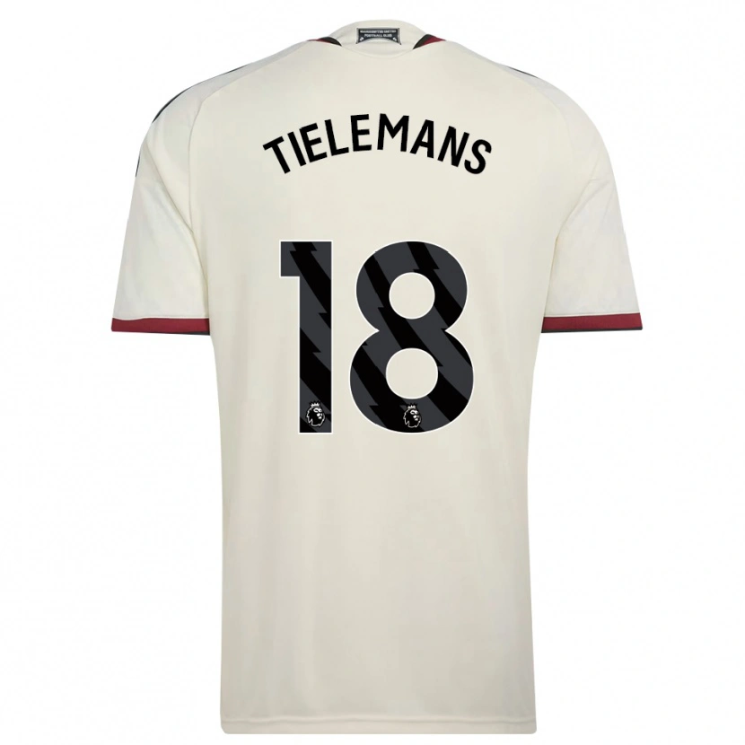 Danxen Mujer Camiseta Youri Tielemans #18 Beige Negro Rojo Equipación Tercera 2026/27 La Camisa