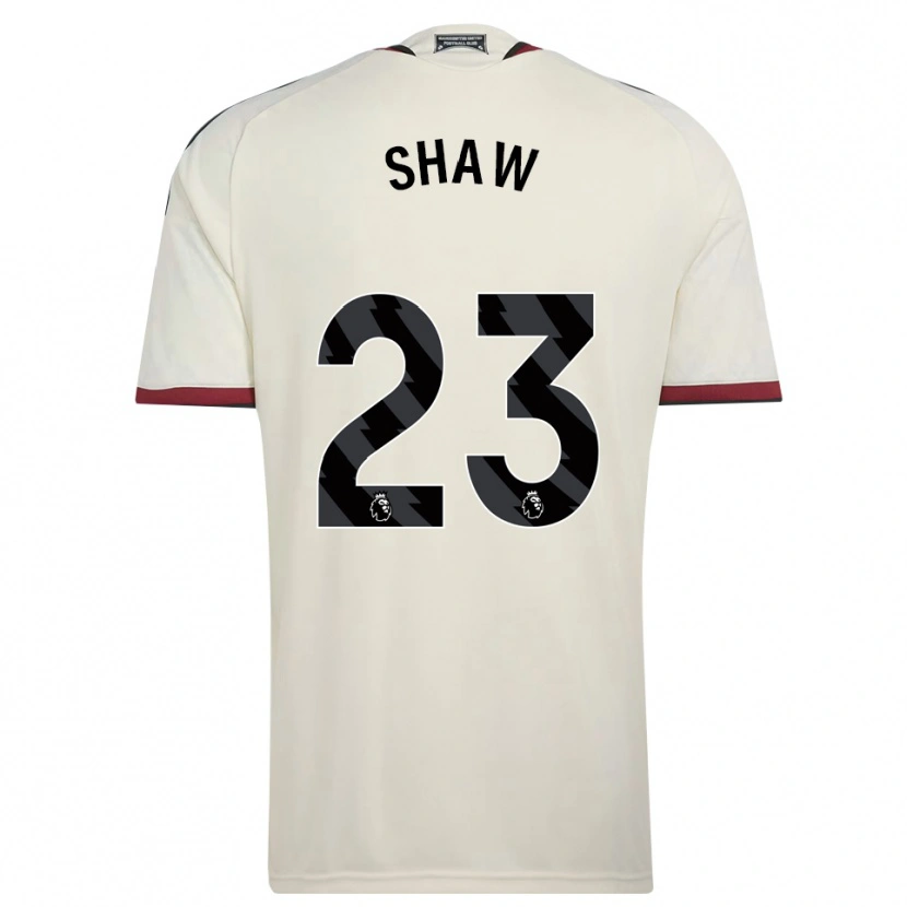Danxen Mujer Camiseta Luke Shaw #23 Beige Negro Rojo Equipación Tercera 2026/27 La Camisa