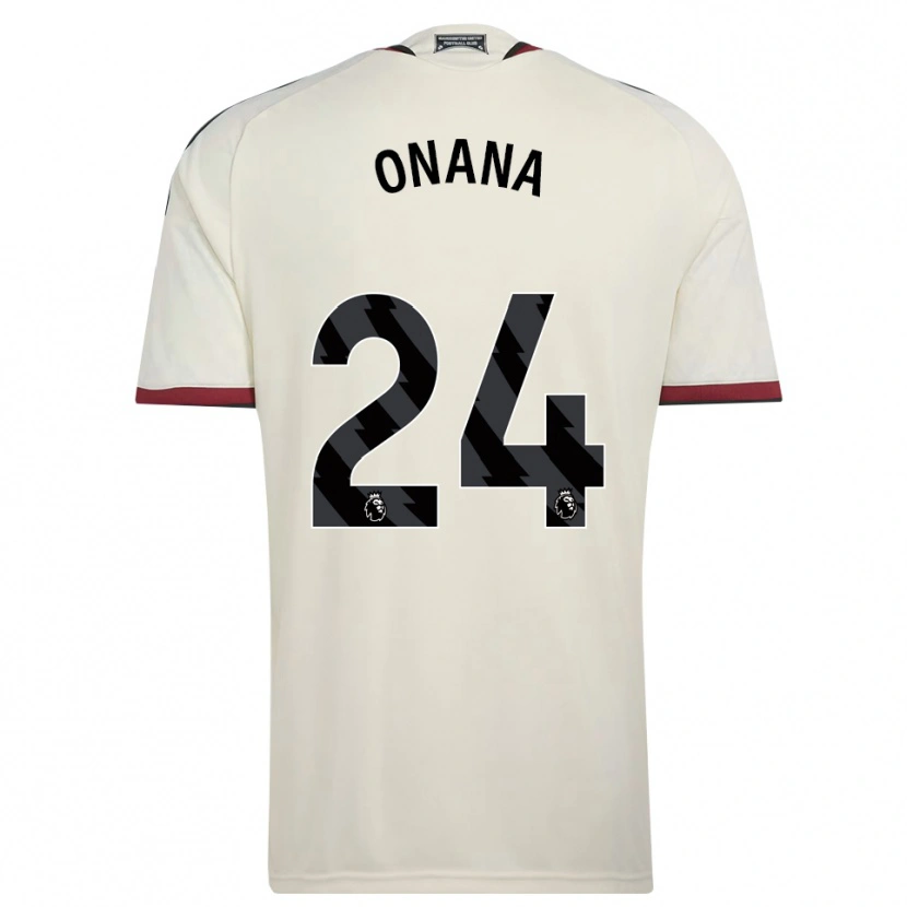 Danxen Mujer Camiseta Andre Onana #24 Beige Negro Rojo Equipación Tercera 2026/27 La Camisa