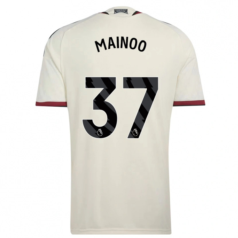 Danxen Mujer Camiseta Kobbie Mainoo #37 Beige Negro Rojo Equipación Tercera 2026/27 La Camisa