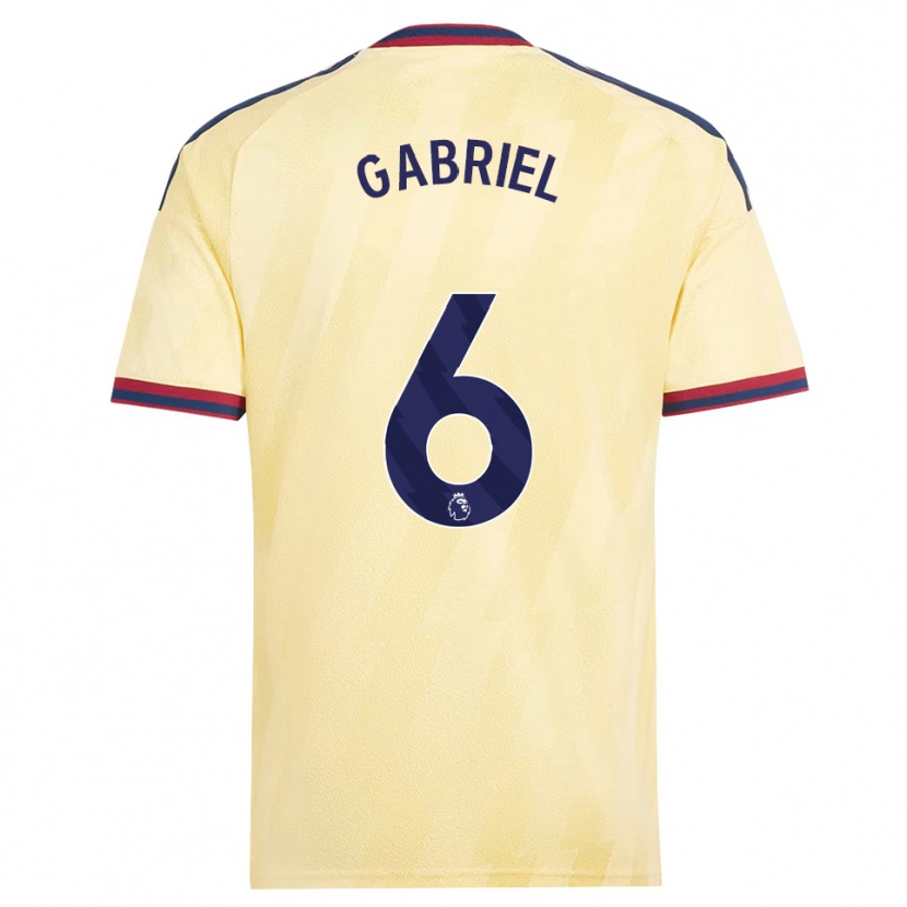 Danxen Mujer Camiseta Gabriel Magalhães #6 Amarilloclaro Azulmedianoche Equipación Tercera 2026/27 La Camisa