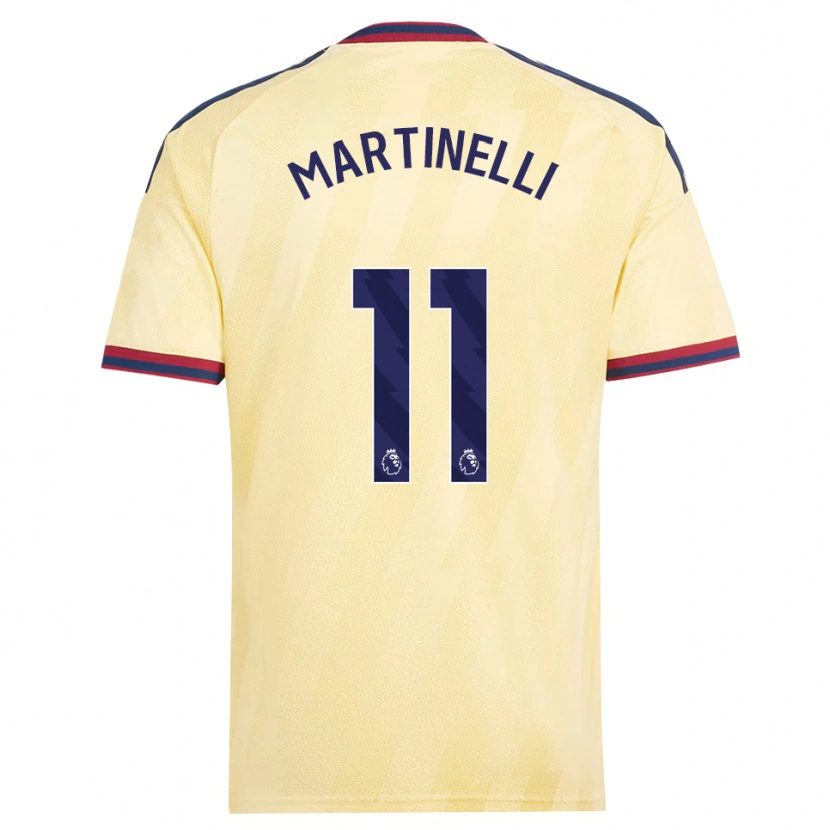 Danxen Mujer Camiseta Gabriel Martinelli #11 Amarilloclaro Azulmedianoche Equipación Tercera 2026/27 La Camisa