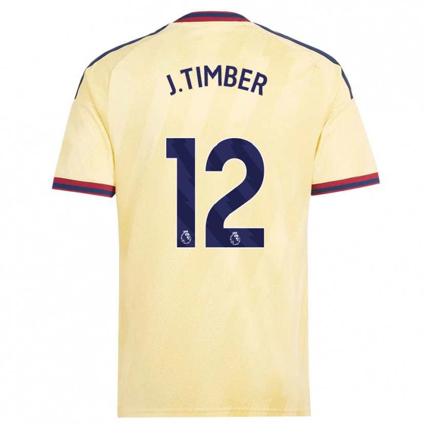 Danxen Mujer Camiseta Jurriën Timber #12 Amarilloclaro Azulmedianoche Equipación Tercera 2026/27 La Camisa