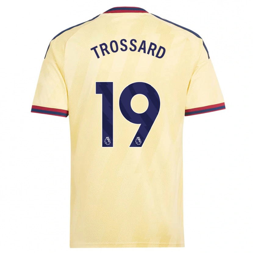 Danxen Mujer Camiseta Leandro Trossard #19 Amarilloclaro Azulmedianoche Equipación Tercera 2026/27 La Camisa