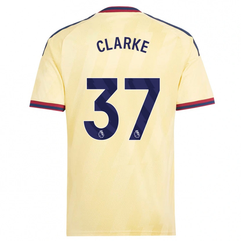 Danxen Mujer Camiseta Brayden Clarke #37 Amarilloclaro Azulmedianoche Equipación Tercera 2026/27 La Camisa