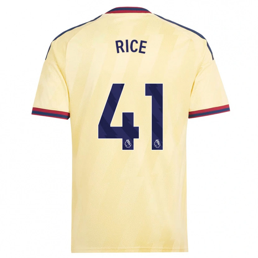 Danxen Mujer Camiseta Declan Rice #41 Amarilloclaro Azulmedianoche Equipación Tercera 2026/27 La Camisa