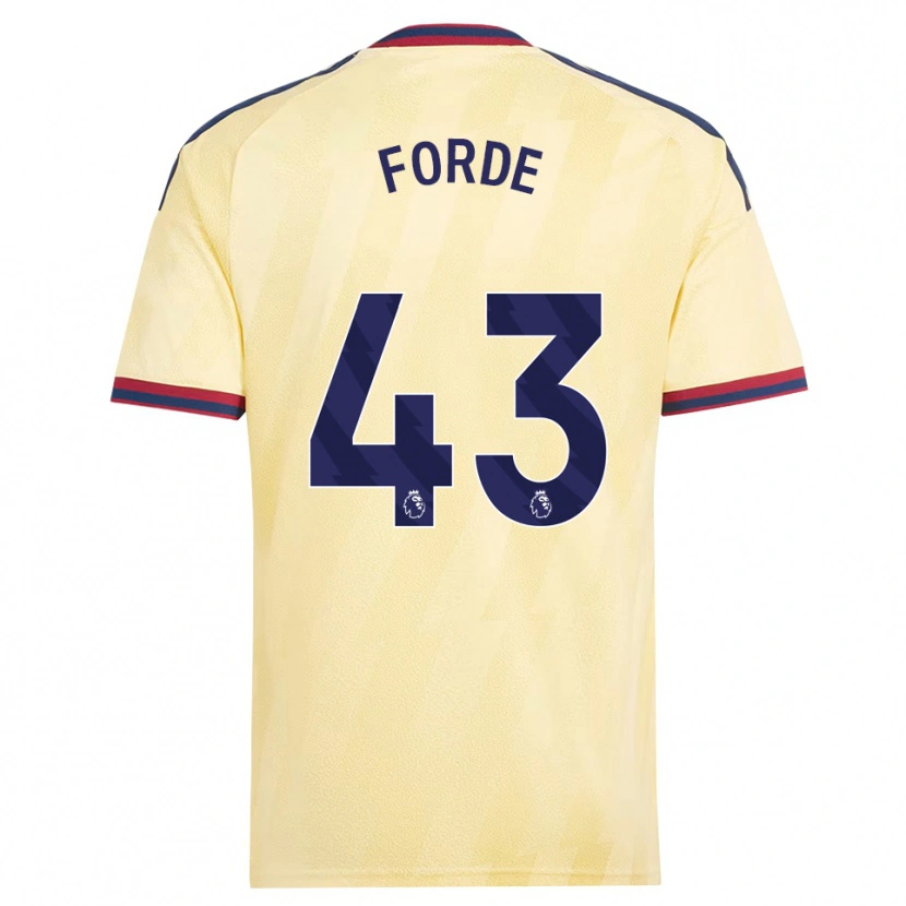 Danxen Mujer Camiseta Romari Forde #43 Amarilloclaro Azulmedianoche Equipación Tercera 2026/27 La Camisa