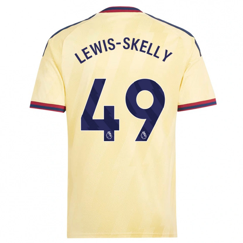 Danxen Mujer Camiseta Myles Lewis-Skelly #49 Amarilloclaro Azulmedianoche Equipación Tercera 2026/27 La Camisa