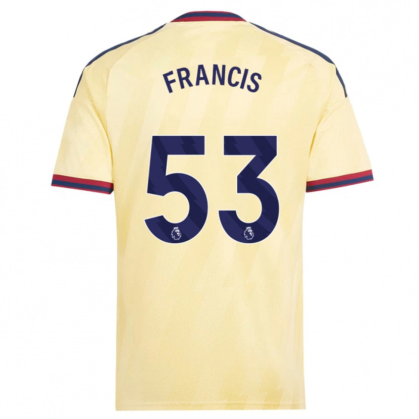 Danxen Mujer Camiseta Jack Henry Francis #53 Amarilloclaro Azulmedianoche Equipación Tercera 2026/27 La Camisa