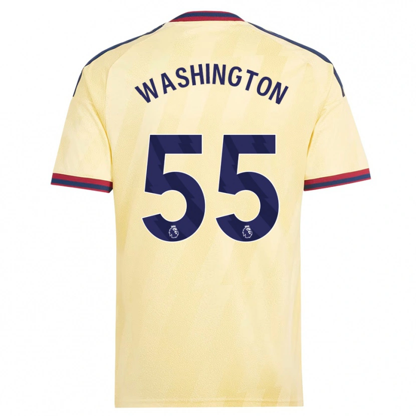 Danxen Mujer Camiseta Marcell Washington #55 Amarilloclaro Azulmedianoche Equipación Tercera 2026/27 La Camisa