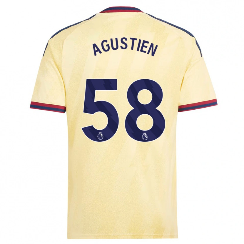 Danxen Mujer Camiseta Demiane Agustien #58 Amarilloclaro Azulmedianoche Equipación Tercera 2026/27 La Camisa