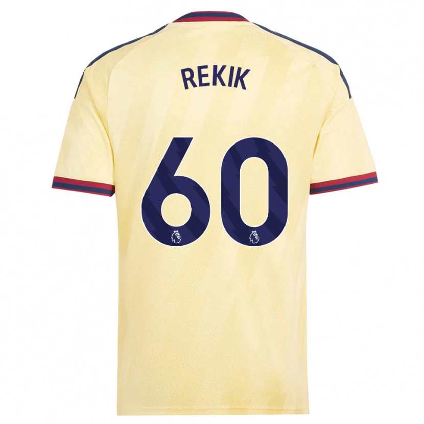 Danxen Mujer Camiseta Omar Rekik #60 Amarilloclaro Azulmedianoche Equipación Tercera 2026/27 La Camisa