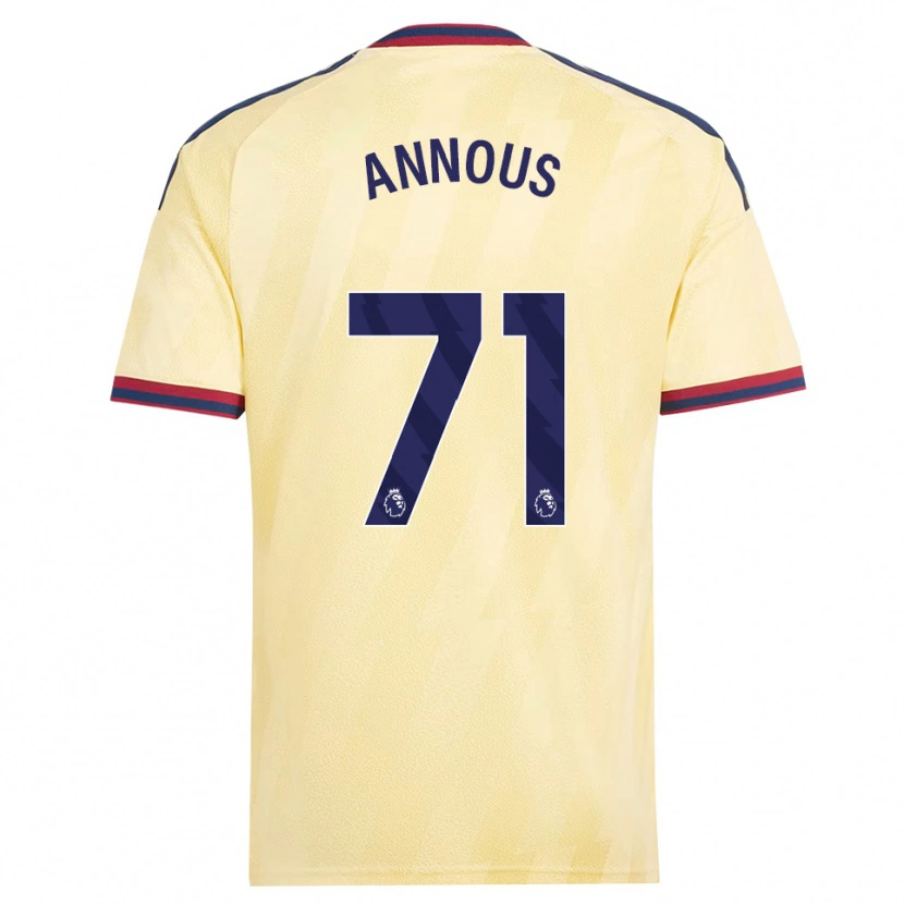 Danxen Mujer Camiseta Andre Harriman-Annous #71 Amarilloclaro Azulmedianoche Equipación Tercera 2026/27 La Camisa