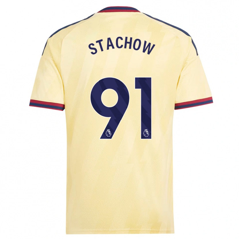 Danxen Mujer Camiseta Patrick Stachow #91 Amarilloclaro Azulmedianoche Equipación Tercera 2026/27 La Camisa
