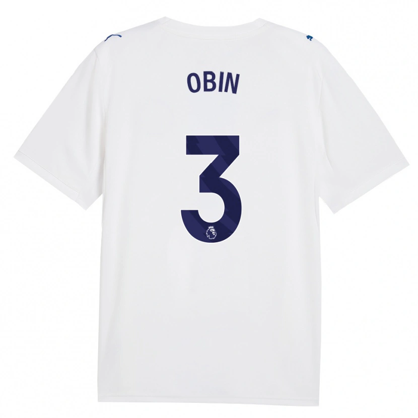 Danxen Mujer Camiseta Yohann Obin #3 Azulmarino Blanco Equipación Tercera 2026/27 La Camisa