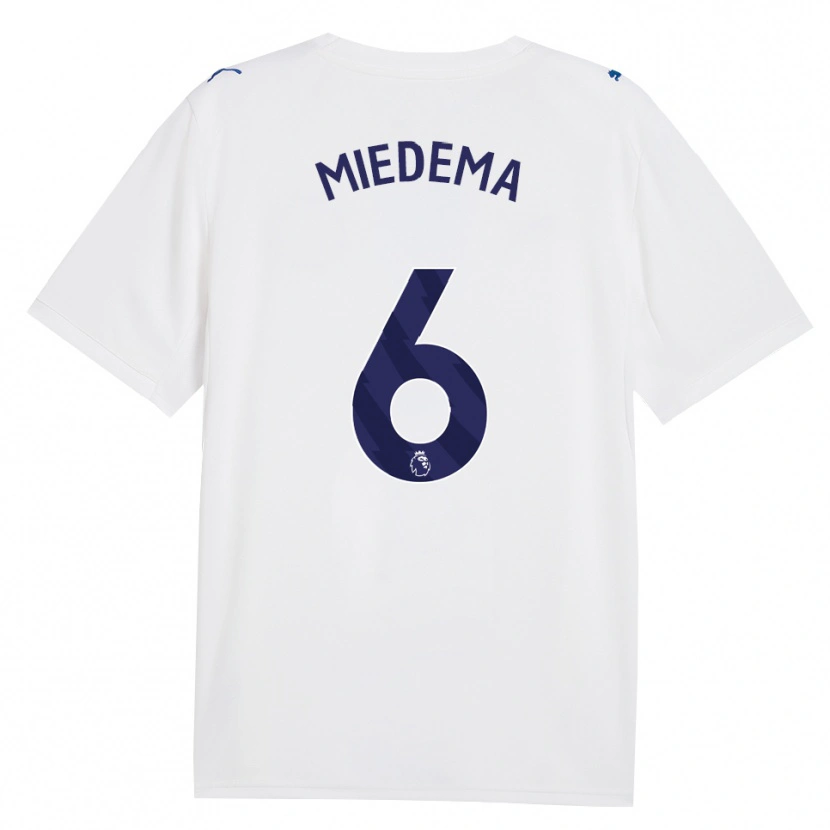 Danxen Mujer Camiseta Vivianne Miedema #6 Azulmarino Blanco Equipación Tercera 2026/27 La Camisa