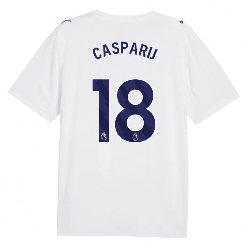 Danxen Mujer Camiseta Kerstin Casparij #18 Azulmarino Blanco Equipación Tercera 2026/27 La Camisa