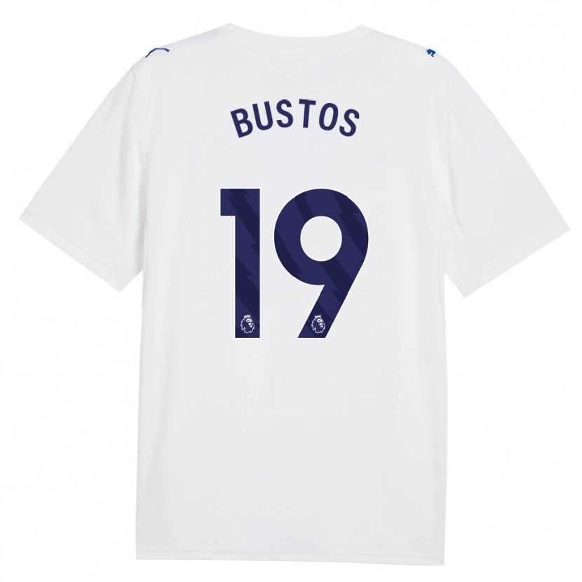 Danxen Mujer Camiseta Nahuel Bustos #19 Azulmarino Blanco Equipación Tercera 2026/27 La Camisa