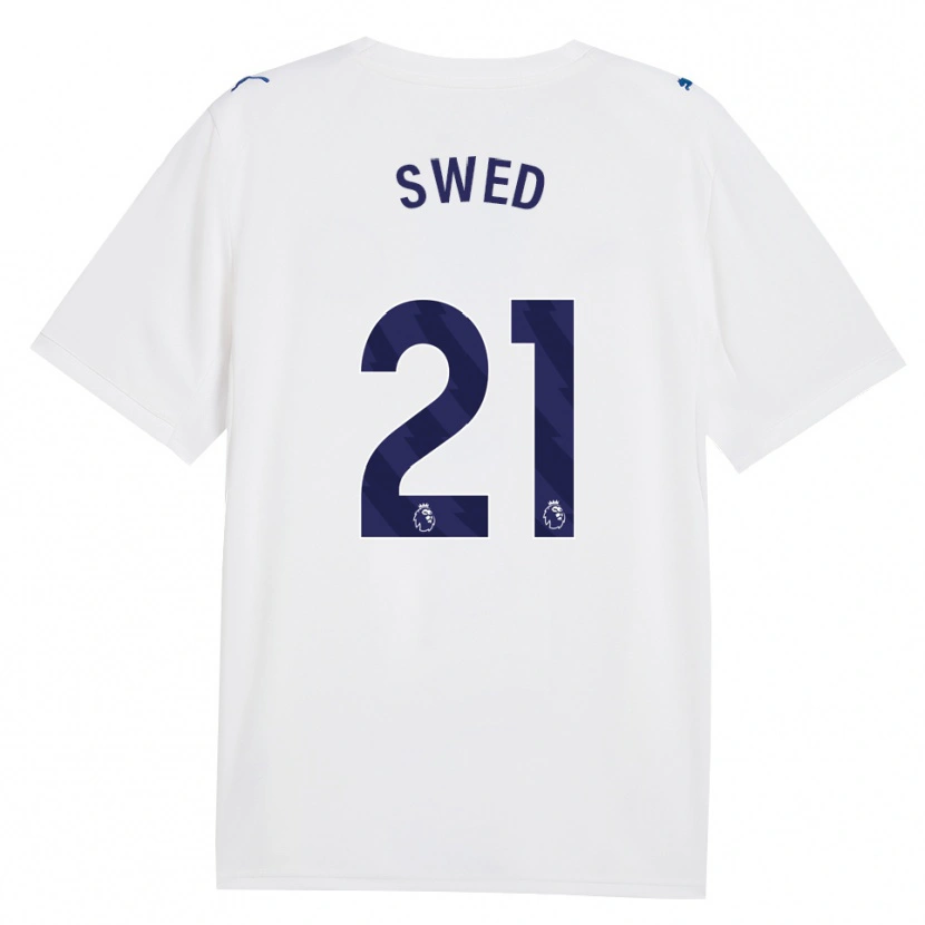 Danxen Mujer Camiseta Hamza Swed #21 Azulmarino Blanco Equipación Tercera 2026/27 La Camisa